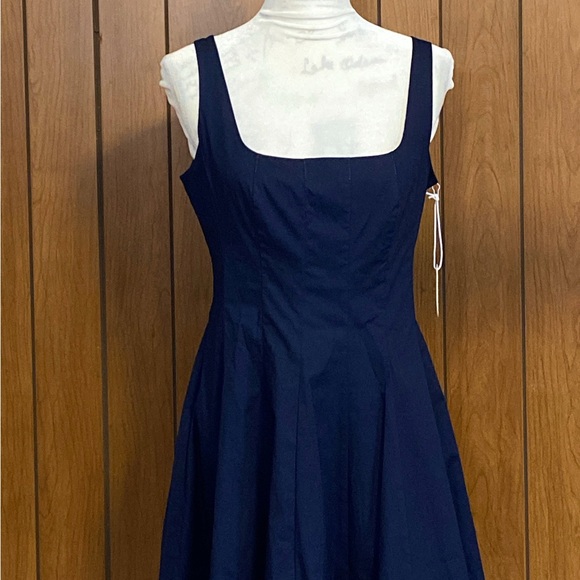 Staud Wells Corset Poplin Mini Dress size 10 - Picture 5 of 12